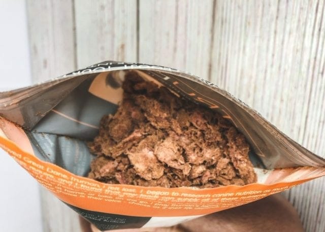 trudog-boostme-beef-flavor-topper bag open-trudog raw food reviews-mealfinds