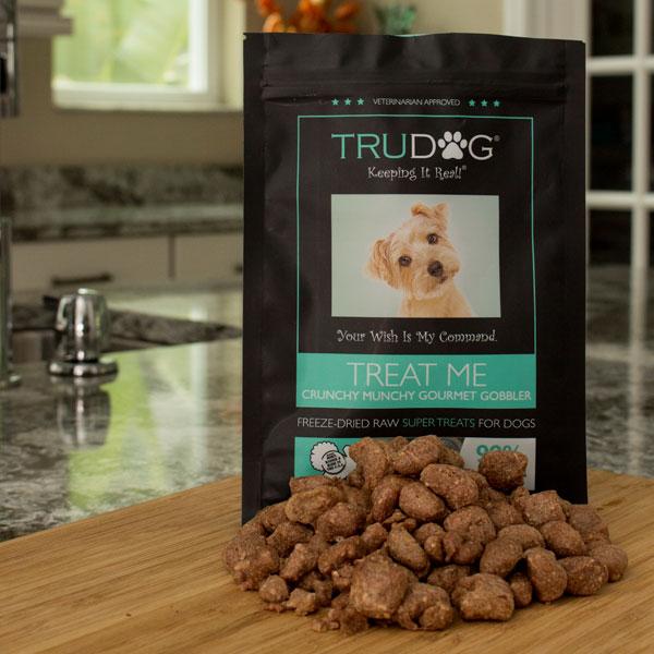 trudog treat me single ingredient dog treats bag and treats - trudog raw food reviews -mealfinds