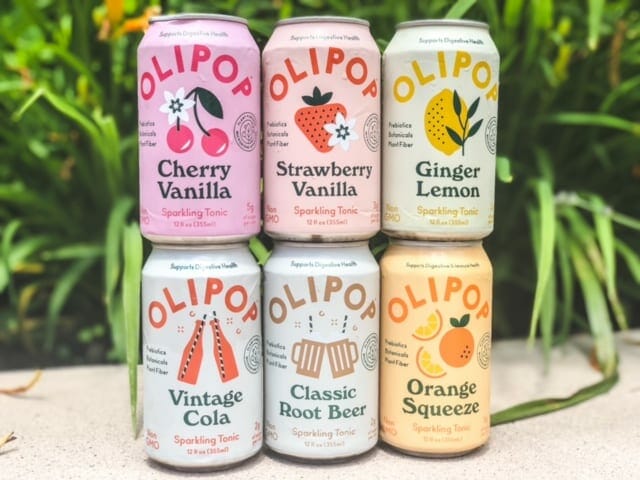 olipop soda cans staked up-olipop soda reviews-mealfinds