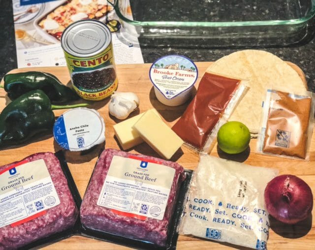 beef enchilada meal kit ingredients-blue apron meal reviews-mealfinds