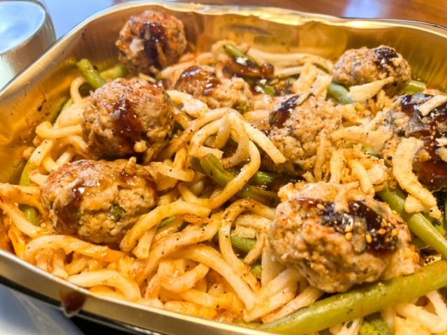 oven baked hoisin meatballs-blue apron meals reviews-mealfinds