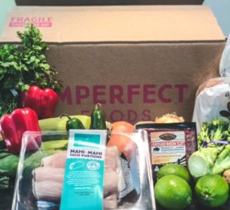 imperfect foods order unpacked outside of box-imperfect foods review-mealfinds