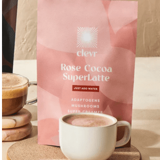 clevr rose cacao superlatte-coffee delivery-mealfinds