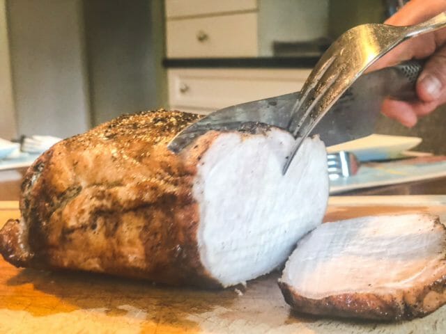 pork loin roast on cutting board-good chop reviews-mealfinds