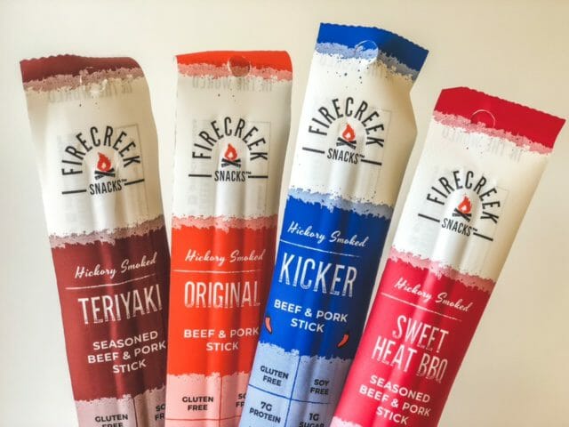 variety pack four flavor meat stick-firecreek snacks sticks reviews-mealfinds