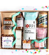 birthday in a box snack box by mouth-food gift ideas-mealfinds