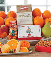 holiday deluxe gift basket by hale groves-food gift ideas-mealfinds