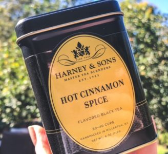 hot cinnamon spice container-harney and sons tea review-mealfinds