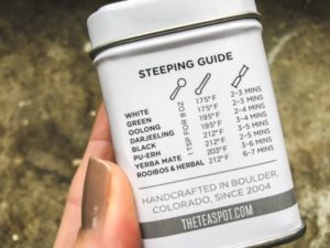 steeping guide by tea type-the tea spot reviews-mealfinds