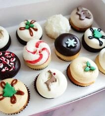 christmas cupcake dozen by geogetown cupcakes-food gift ideas-mealfinds