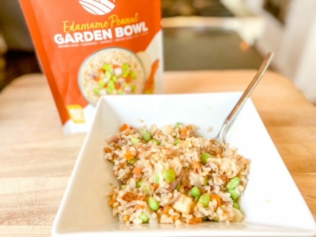 edamame peanut garden bowl cooked-frozen garden smoothie fusions reviews-mealfinds