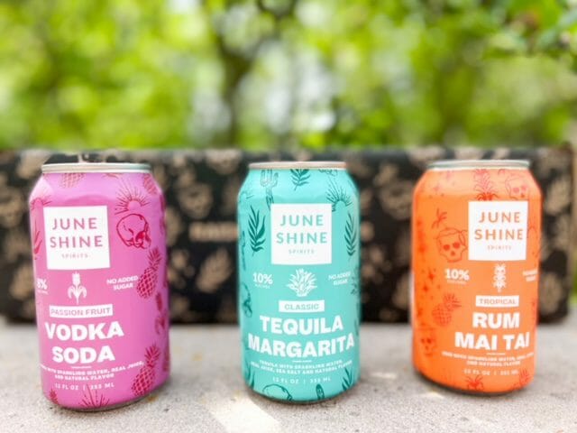 juneshine variety mixed cocktails cans-juneshine drink review-mealfinds