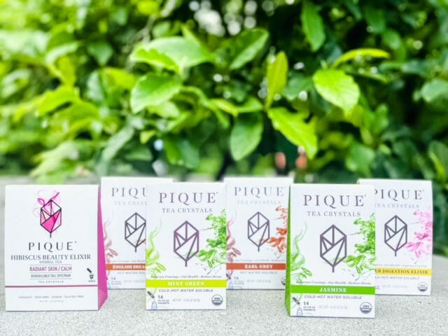 pique gut health starter bundle boxes lined up-pique tea crystal reviews-mealfinds