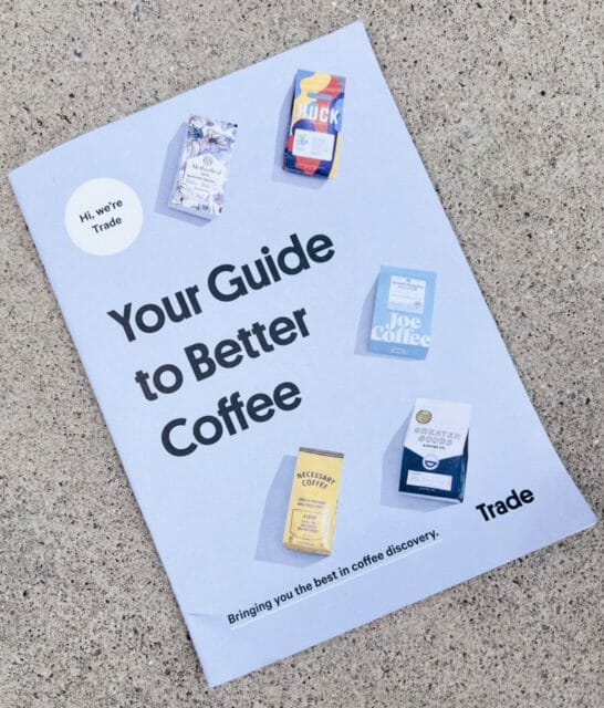 trade coffee coffee guide booklet-trade coffee subscription reviews-mealfinds