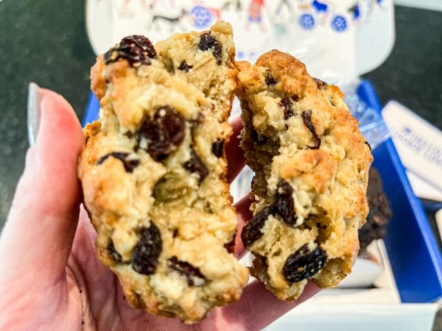 oatmeal raisin cookie inside-levain bakery cookies delivery review-mealfinds