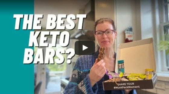 munk pack keto granola bars unboxing and tasting video - mealfinds