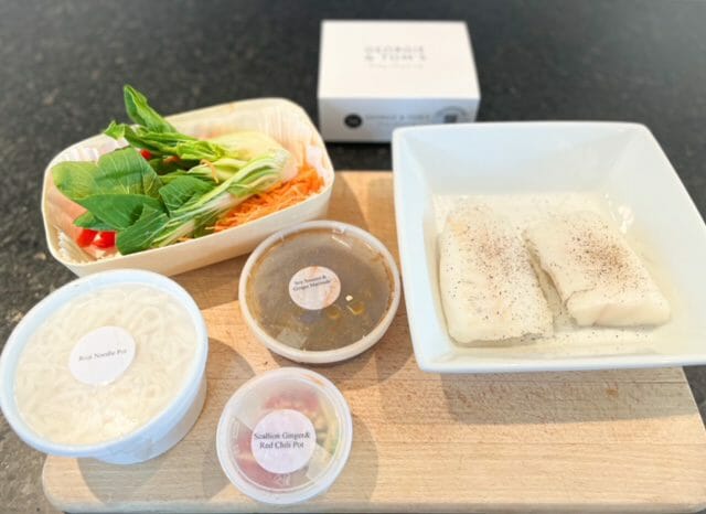 thai steamed cod meal kit ingredients-georgie and toms reviews-mealfinds