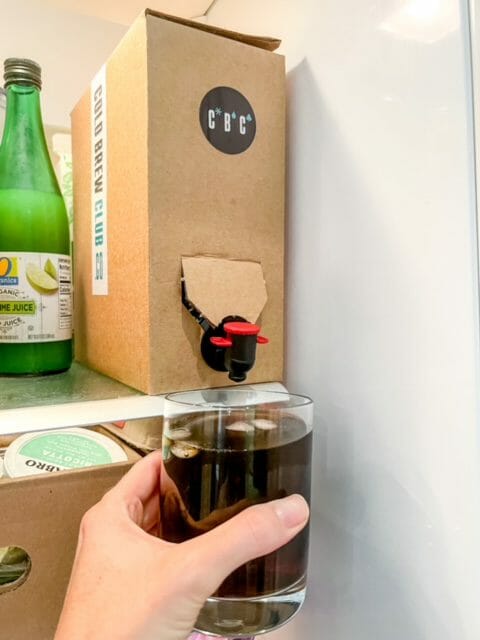 cold brew club coffee in fridge-cold brew club coffee review-mealfinds