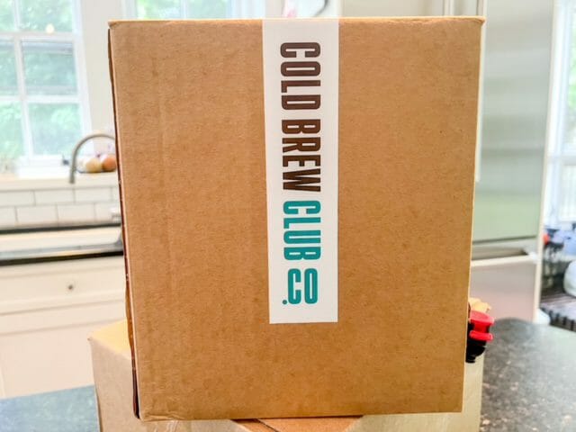 cold brew club fron tof box-cold brew club coffee review-mealfinds